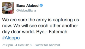 Image 24: @AlabedBana's final post.