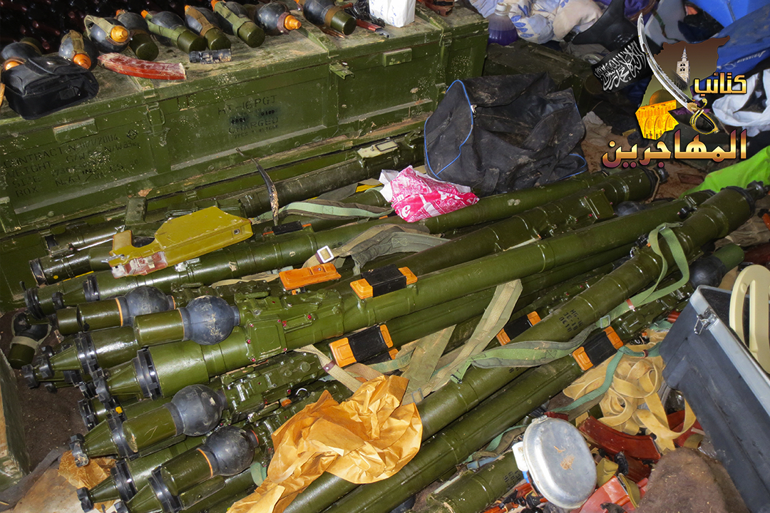 Stash of North Korean HT-16PGJ MANPADS captured in Aleppo, February 2013. 