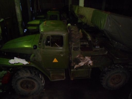 MLRS BM-21 Grad with the 200th Brigade's yellow equilateral triangle on the doors. Archive / Original