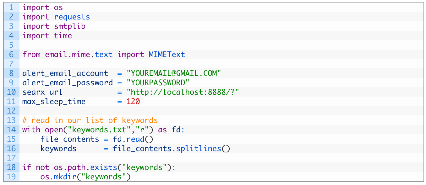 Building A Keyword Monitoring Pipeline With Python Pastebin And Searx Bellingcat