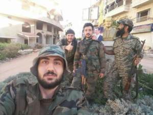 Verify Unidentified Syrian militia members