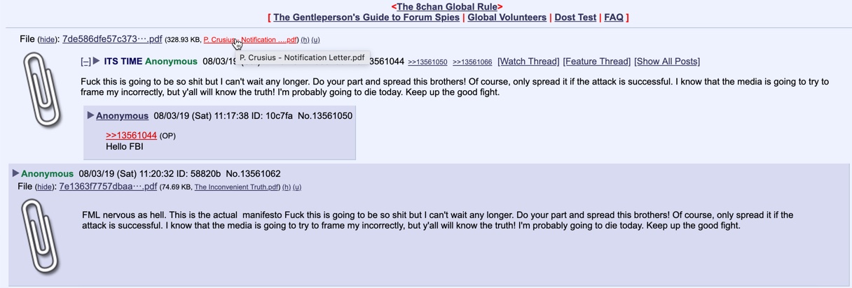 8chan, Website Known for Shooting Associations, Relaunched As