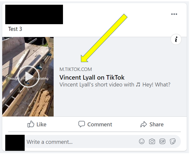 Tiktok link