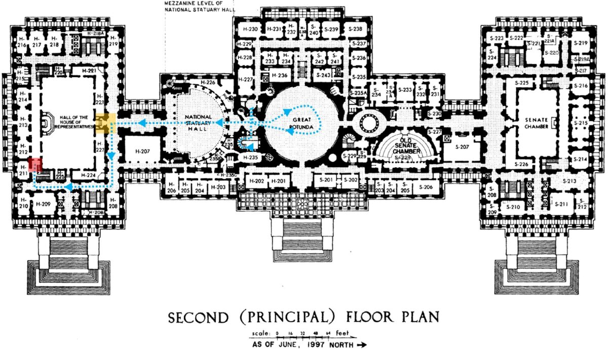 route-of-the-mob-of-which-Babbitt-was-part-through-the-Capitol-building.-The-red-square-is-the-location-of-the-door-1200x691.jpg