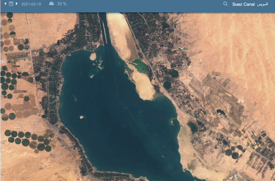 Suez Canal: Satellite Clues on a Stricken Cargo Ship - bellingcat