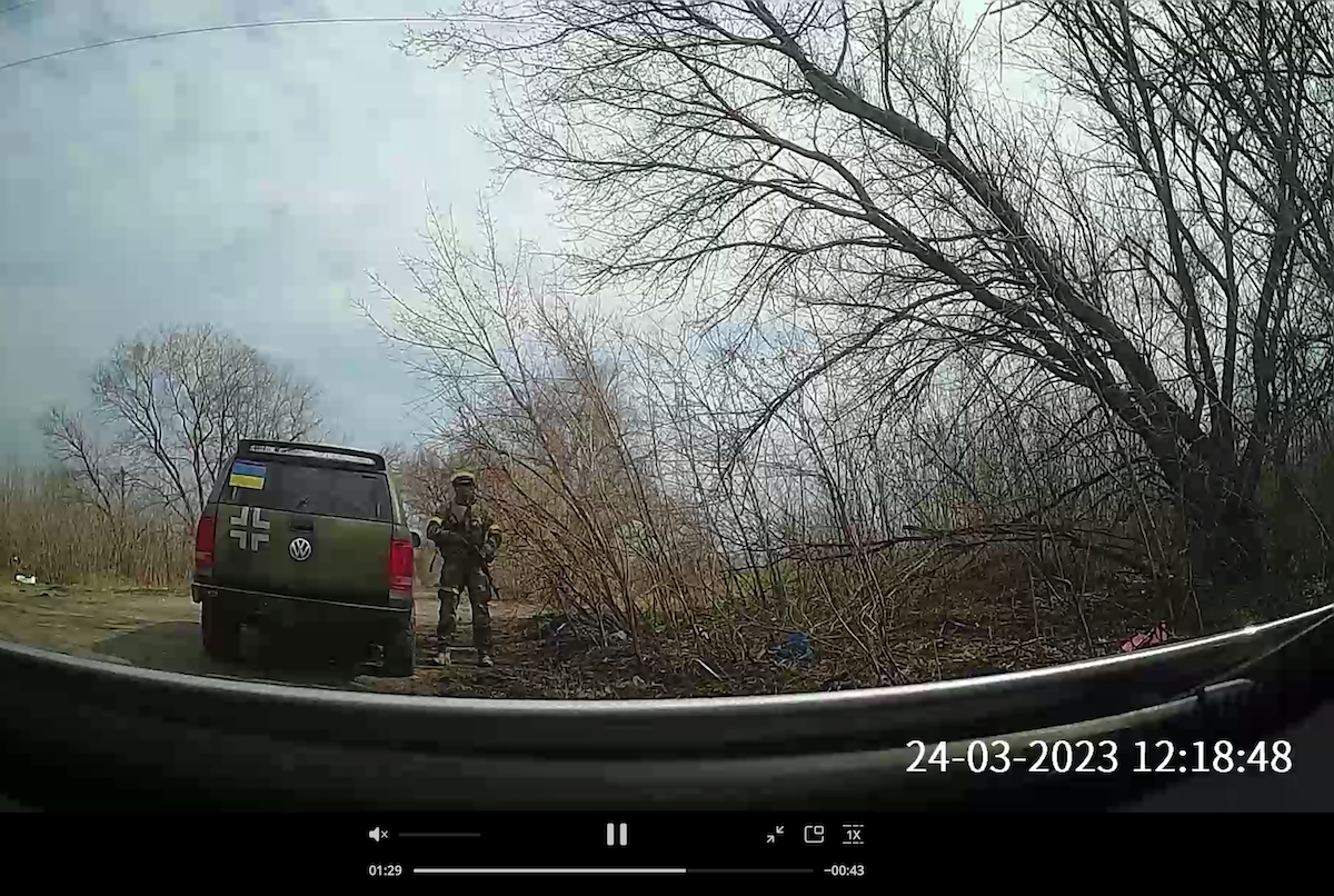 How Online Investigators Proved Video of Ukrainian Soldiers Harassing Woman was Staged