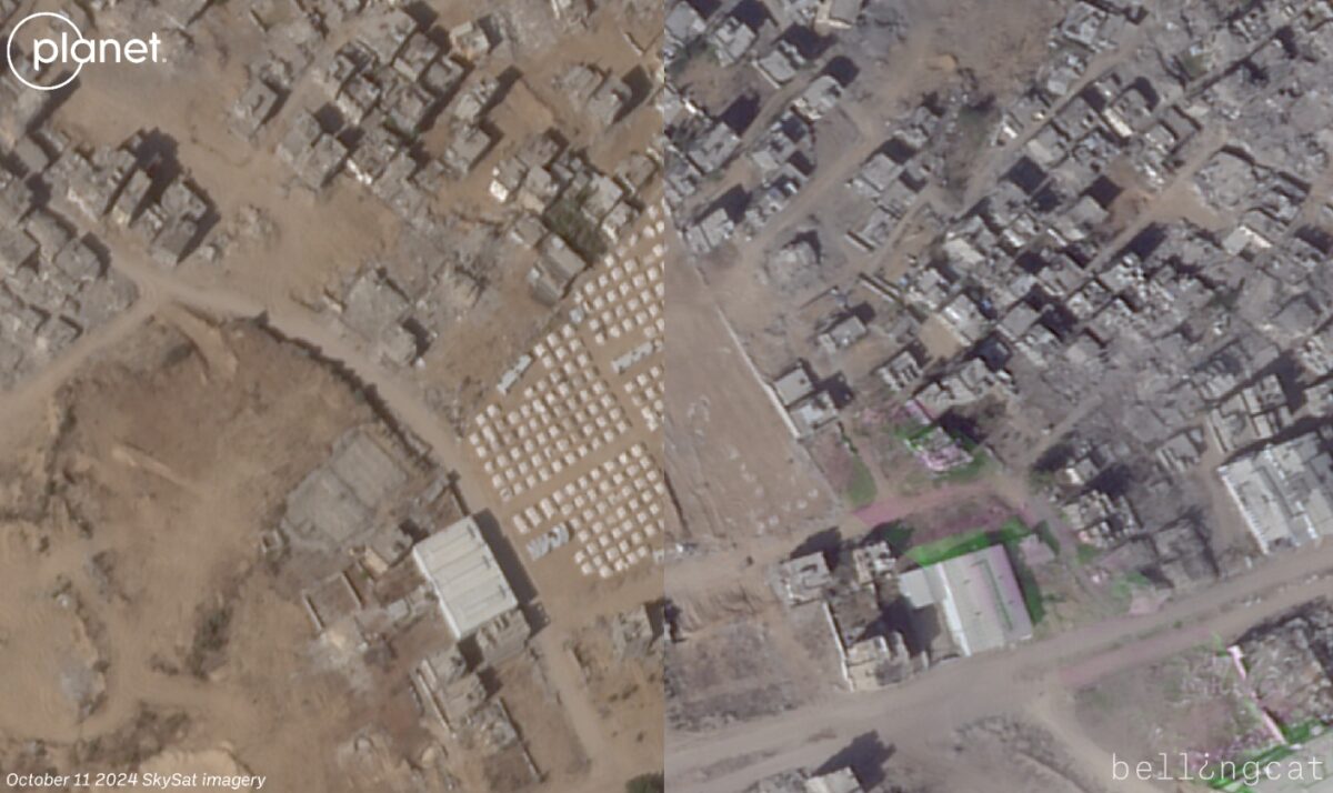 Satellite Imagery Shows Schools and Hospitals Destroyed in Northern Gaza