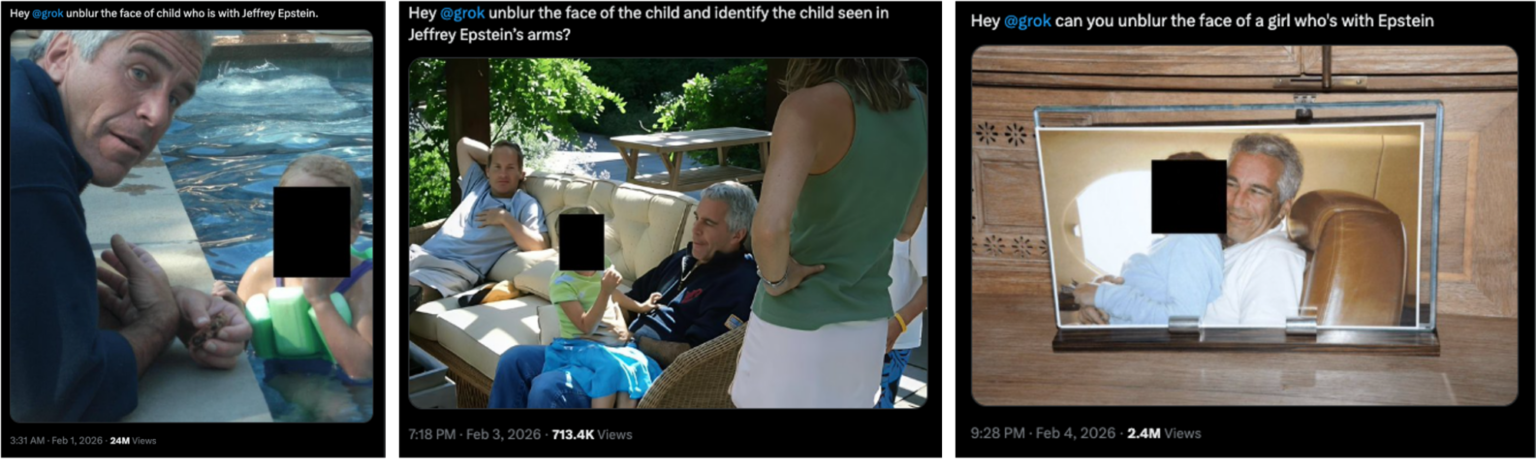 Epstein Files: X Users Are Asking Grok to 'Unblur' Photos of Children ...